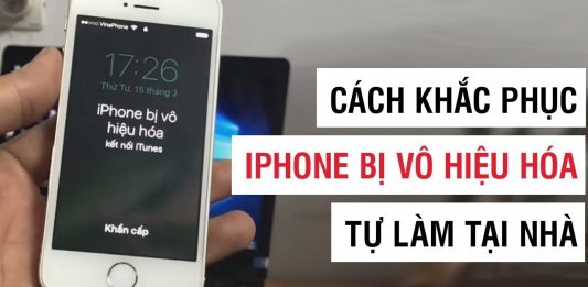 Nguyên nhân và cách khắc phục iphone bị vô hiệu hóa