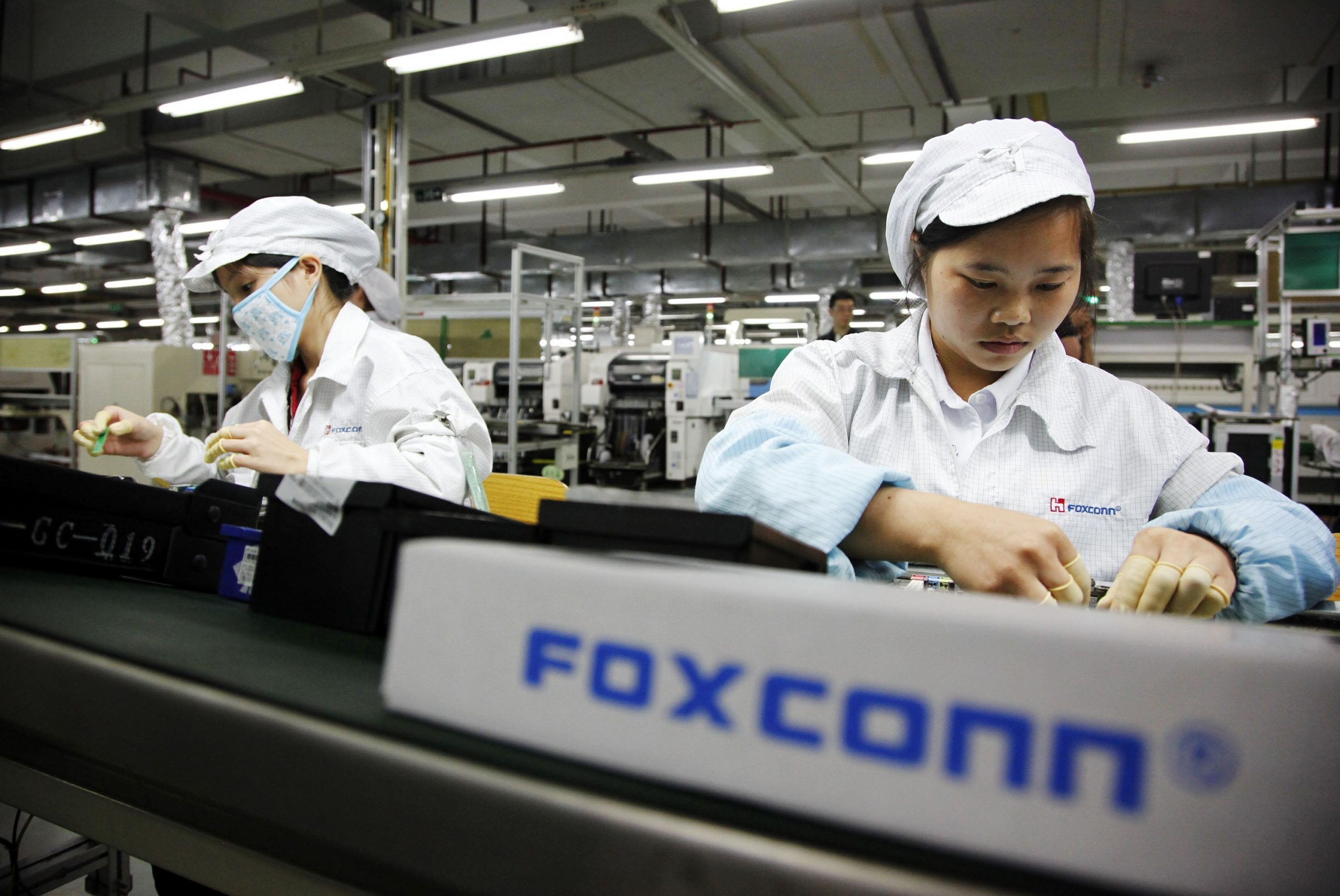 phân xưởng của nhà máy Foxconn tại Thâm Quyến